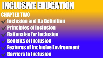 INCLUSIVENESS chapter2-CONCEPTS OF INCLUSION
