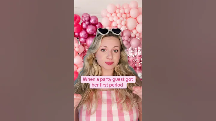 When A Party Guest Got Her First Period #shorts #periods #story