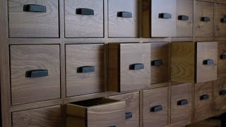 Making a Big 21 Drawer Apothecary Cabinet Out of Walnut