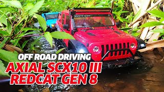 1/10 Scale RC - SCX10III Gladiator & Redcat Gen 8 (MST JP1 Body) Off-road Driving