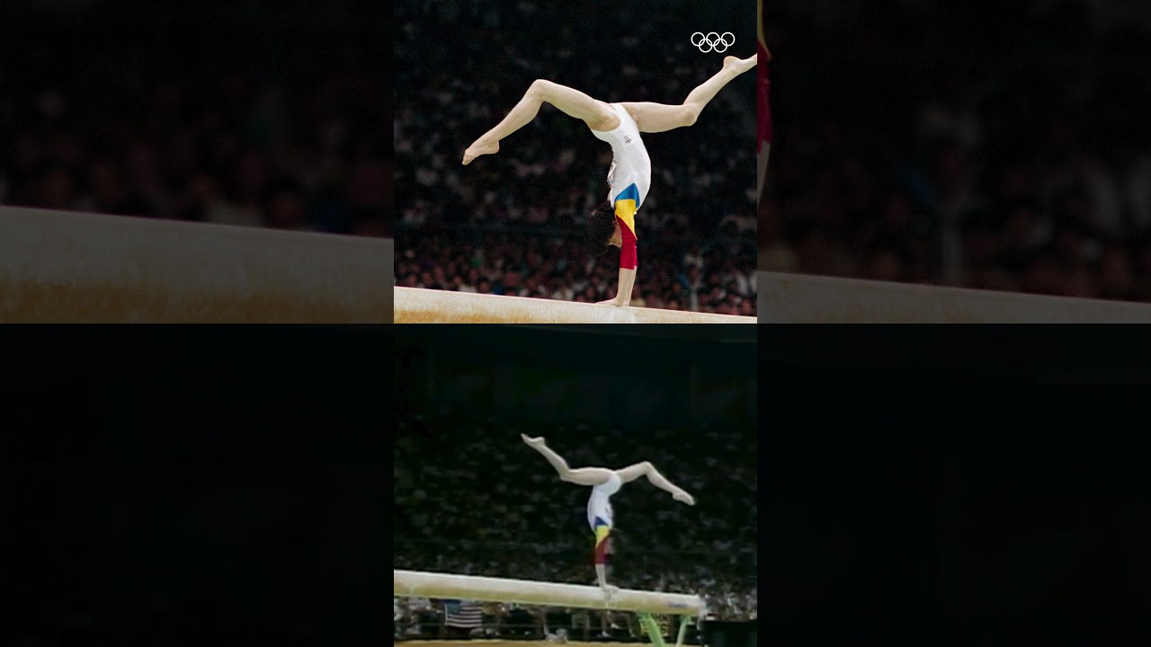 Team Romania's Gabriela Potorac showing us how it's done on the beam at #Seoul1988. ✨#Olympics
