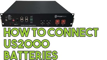 [ENG] How to connect  US2000 Pylontech batteries (Low Voltage)