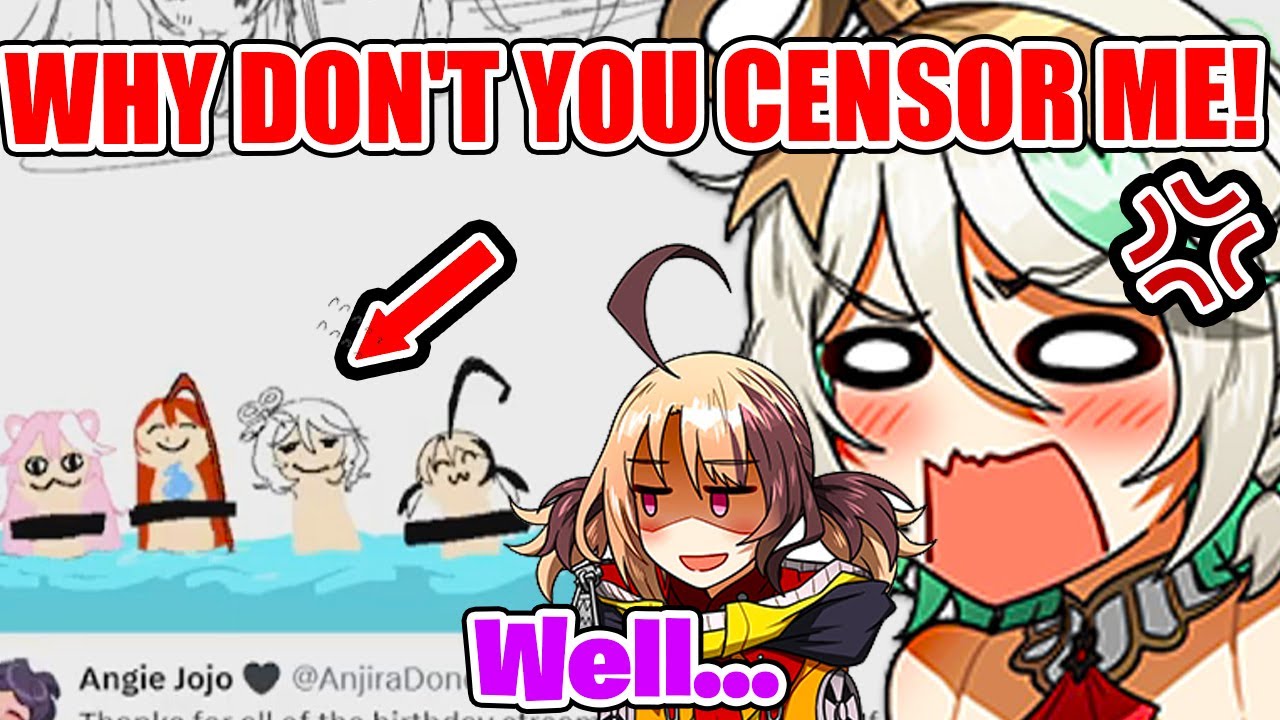 Ceci Realizes She's the Only One Without a Censor Bar in Gigi's Drawing【Hololive EN】