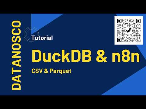 Reading & converting CSV to Parquet via the DuckDB & Quack n8n node
