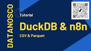 Reading & converting CSV to Parquet via the DuckDB & Quack n8n node
