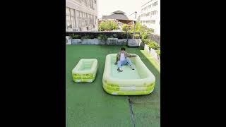 Epic Summer Fun with This Giant Dinosaur Inflatable Pool! 🦖💦 #interiordesign #classicwood #homedecor