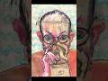 "Bryan Saunders has created 50 self-portraits while under the influence #crazy #artwork #art
