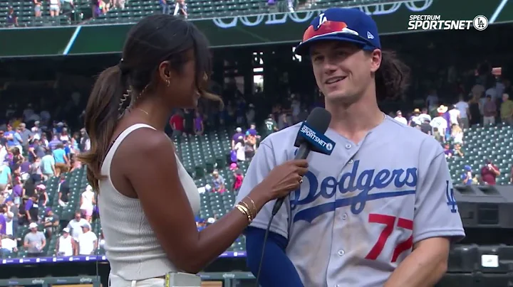 Dodgers Postgame interview James Outman on MLB deb...