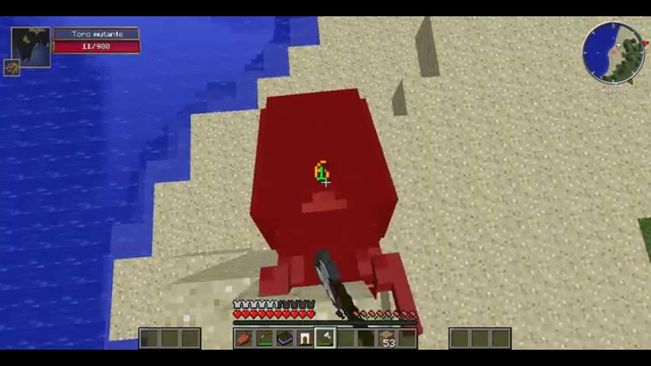 minecraft supervivencia cap4 la muerte del jefe toro - YouTube