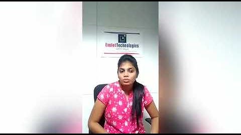 Big Data Internship Program - Evolet Technologies, Bangalore