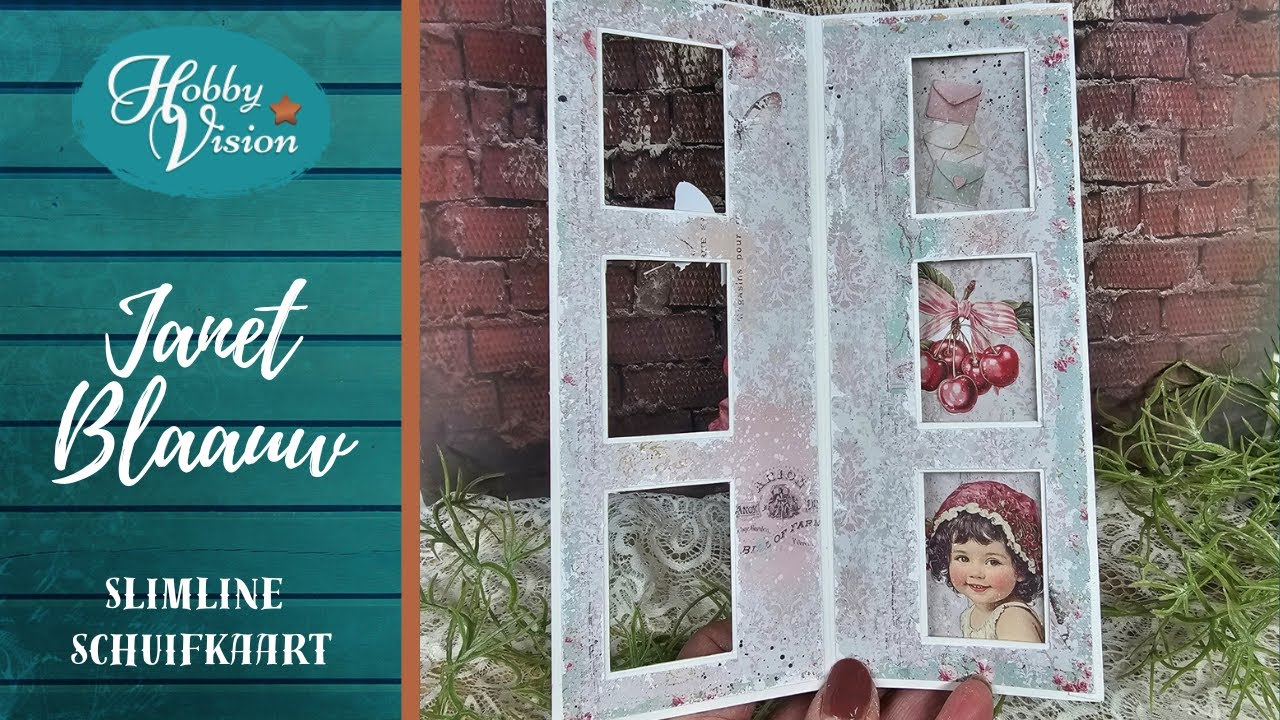 FBLive - 7 jan. Slimline schuifkaart door Janet Blaauw