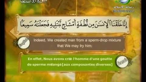 سورة الانسان          مصطفى اللاهوني