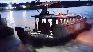 Tugboat Risks Everything Crossing Lock At Night Against Brutal Current