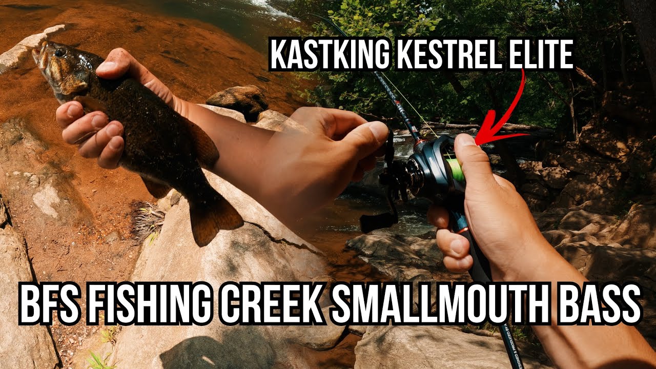 Fishing Creek for Summer Smallmouth Bass - KASTKING Kestrel Elite BFS 