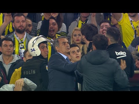 Fenerbahçe - Beşiktaş derbisinde gergin anlar - 19 Nisan 2018