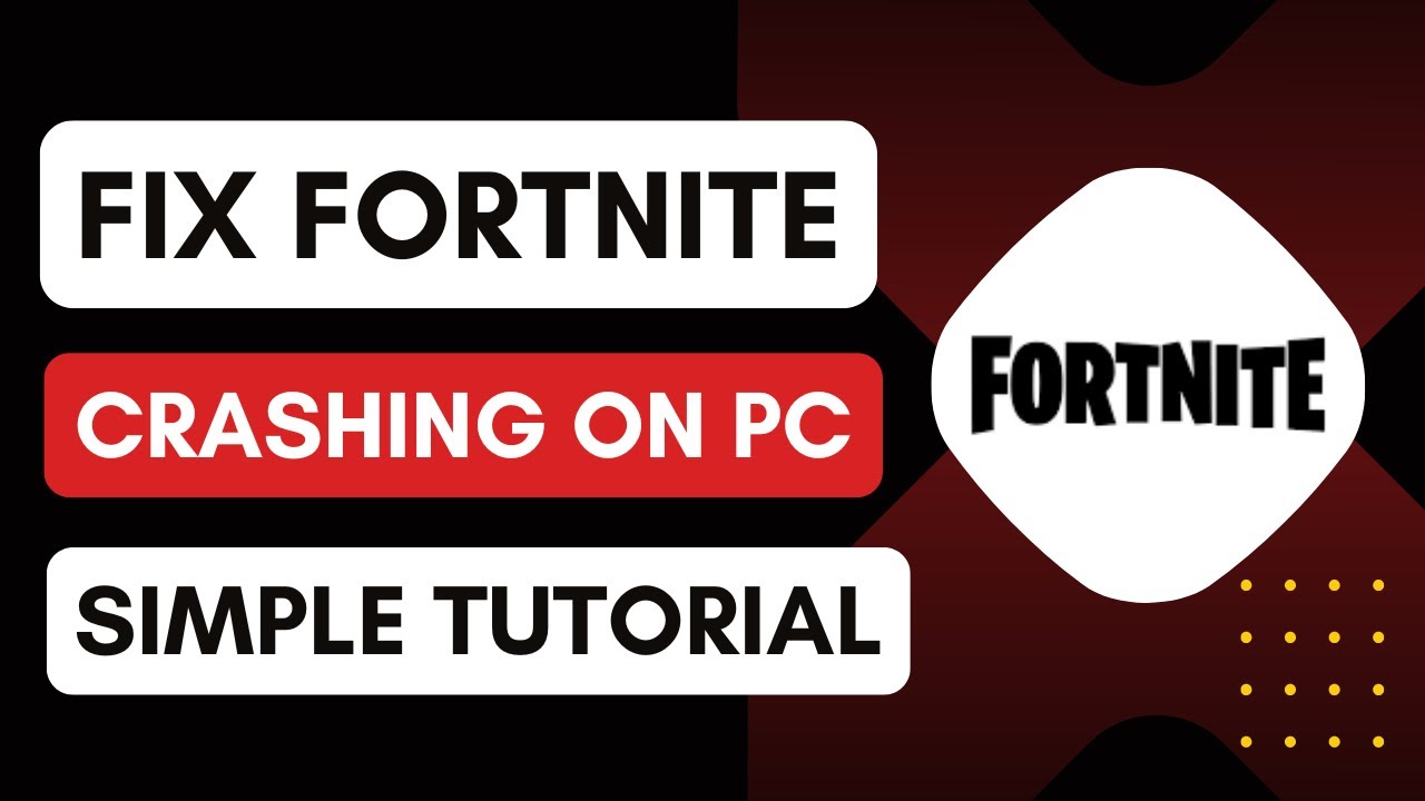 Fix Fortnite Crash on PC - Crashing Problem Solved - YouTube