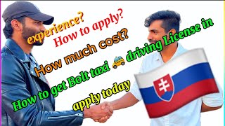 How to get Bolt taxi driving license in Slovakia.how much I make every week #Bolt #taxi#youtube