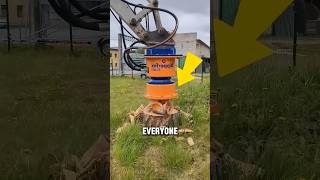 This Powerful Machine Removes Any Tree Stump in Seconds!