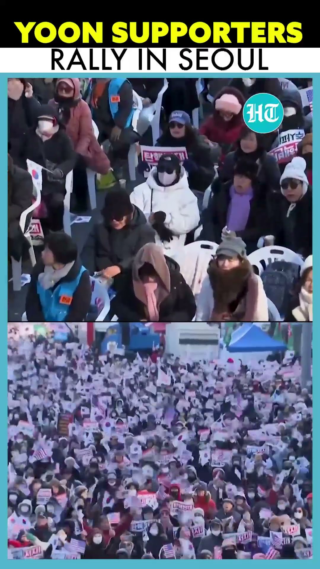 South Korean President Yoon Suk Yeol's Supporters Rally In Seoul Amid Impeachment Motion