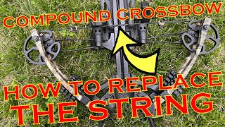 [#59] compound crossbow bow: how to replace the string