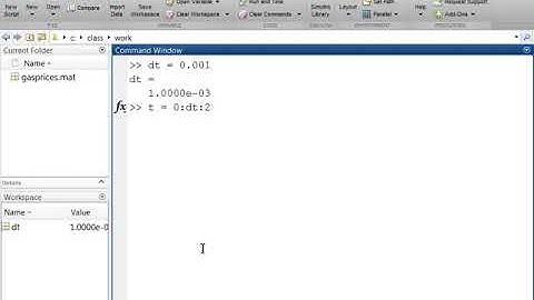Creating Evenly Spaced Vectors, Demonstration