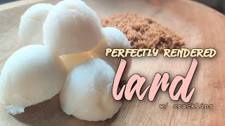 How to properly render lard - Snow White & Odorless