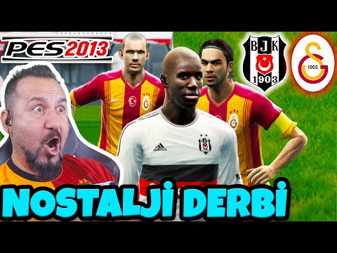 BEŞİKTAŞ-GALATASARAY DERBİSİ ama PES 2013 Türkçe Spikerli Nostalji