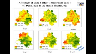 A spatiotemporal analysis of Land surface temperature day and night using Modis data