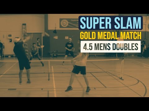 Gold medal 4.5 pickleball match at the Super Slam