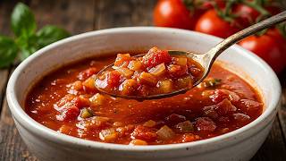 Mediterranean Tomato Soup Against Belly Fat - Perfect From 50! [New Soup Recipe]
