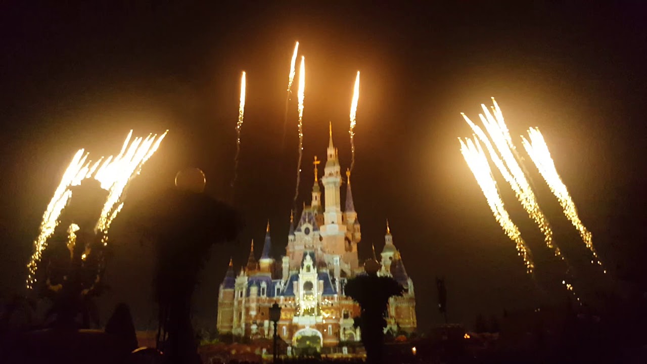 상하이 디즈니랜드 불꽃놀이 20분 풀 영상(Shanghai Disney Resort fireworks full video(20min))