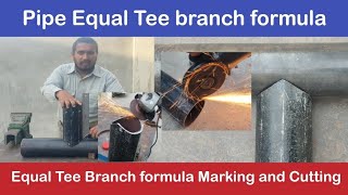 equal Tee Branch formula | Equal Tee cutting | Saddle Formula | Equal Tee fitting #pipefitter