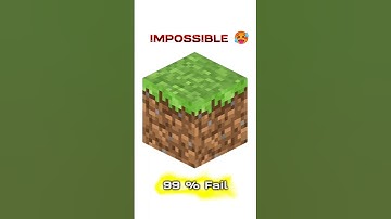 Minecraft Impossible Challenge You Can Pause In the right Time #minecraft #impossible #impossible