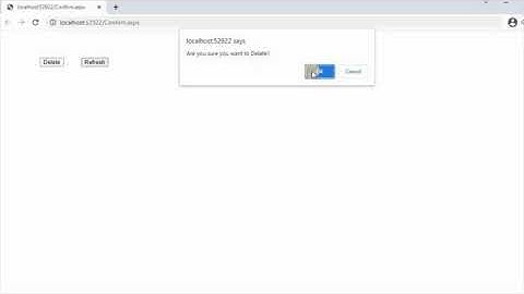 Confirmation Message Box In Asp.Net| With Image
