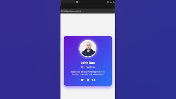 Built this interactive profile card using HTML, CSS, and JavaScript #shorts #viralvideo #coding