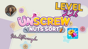 Unscrew Nuts Sort: Pin Puzzle Level 226