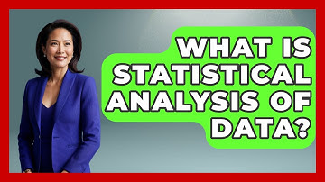 What Is Statistical Analysis Of Data? - The Friendly Statistician