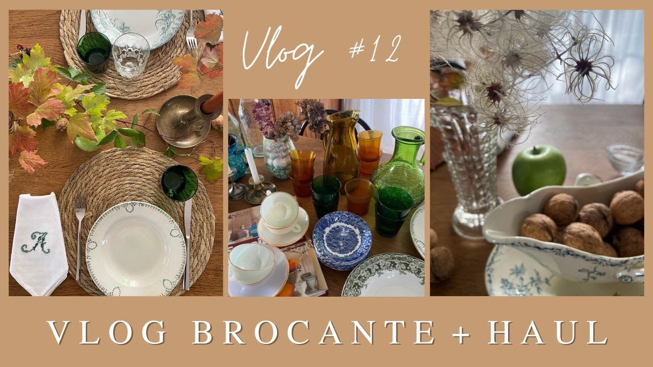Влог №12 I Влог брокант + обзор на мои сентябрьские покупки I Воскресный брокант I Сервировка стола