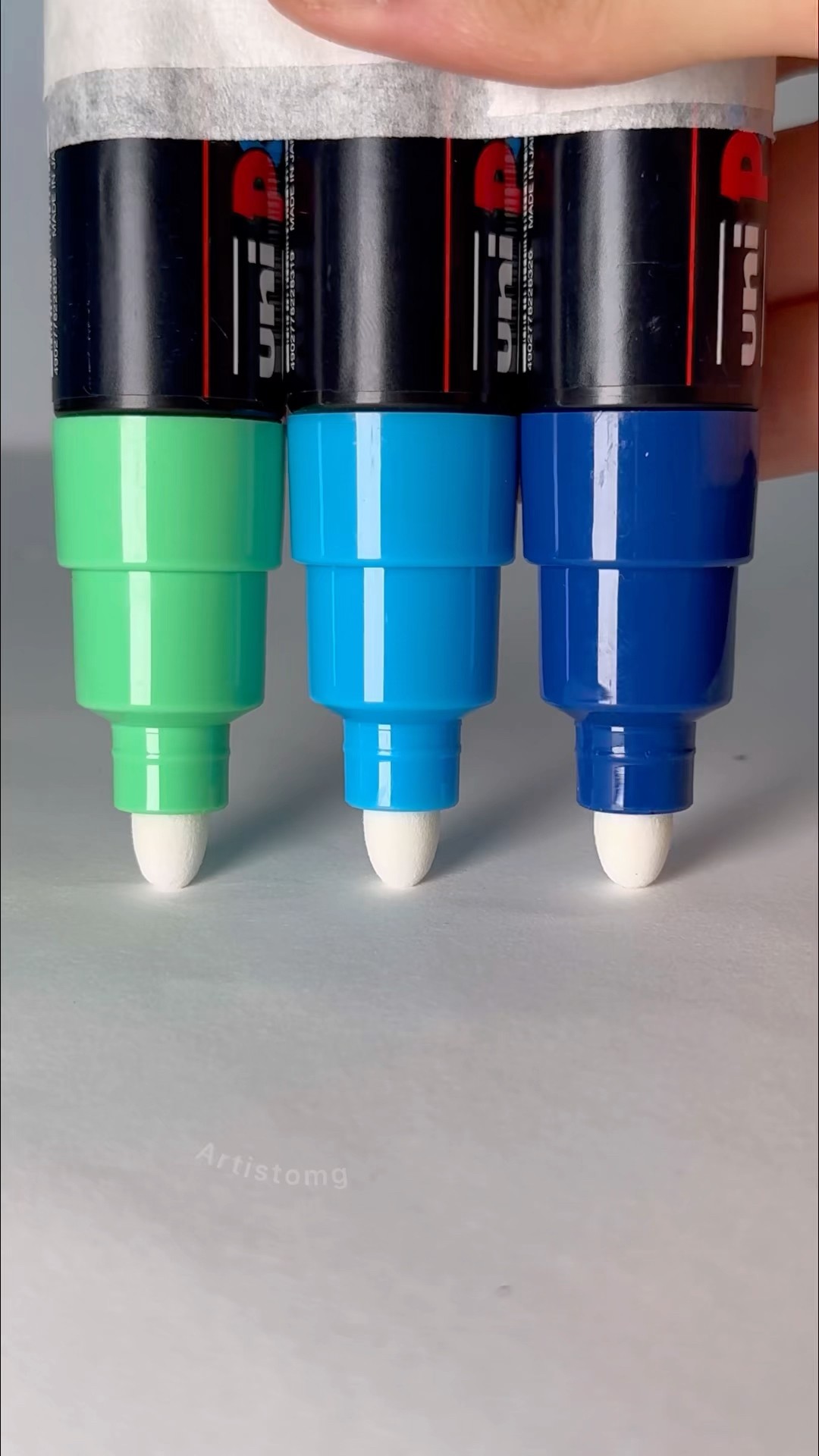 Activating 3 Paint Markers! ? #asmr #markers #artsupplies