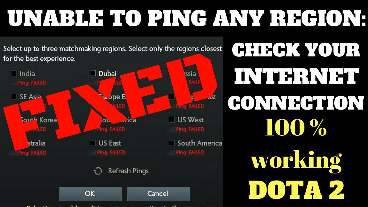 Ping failure