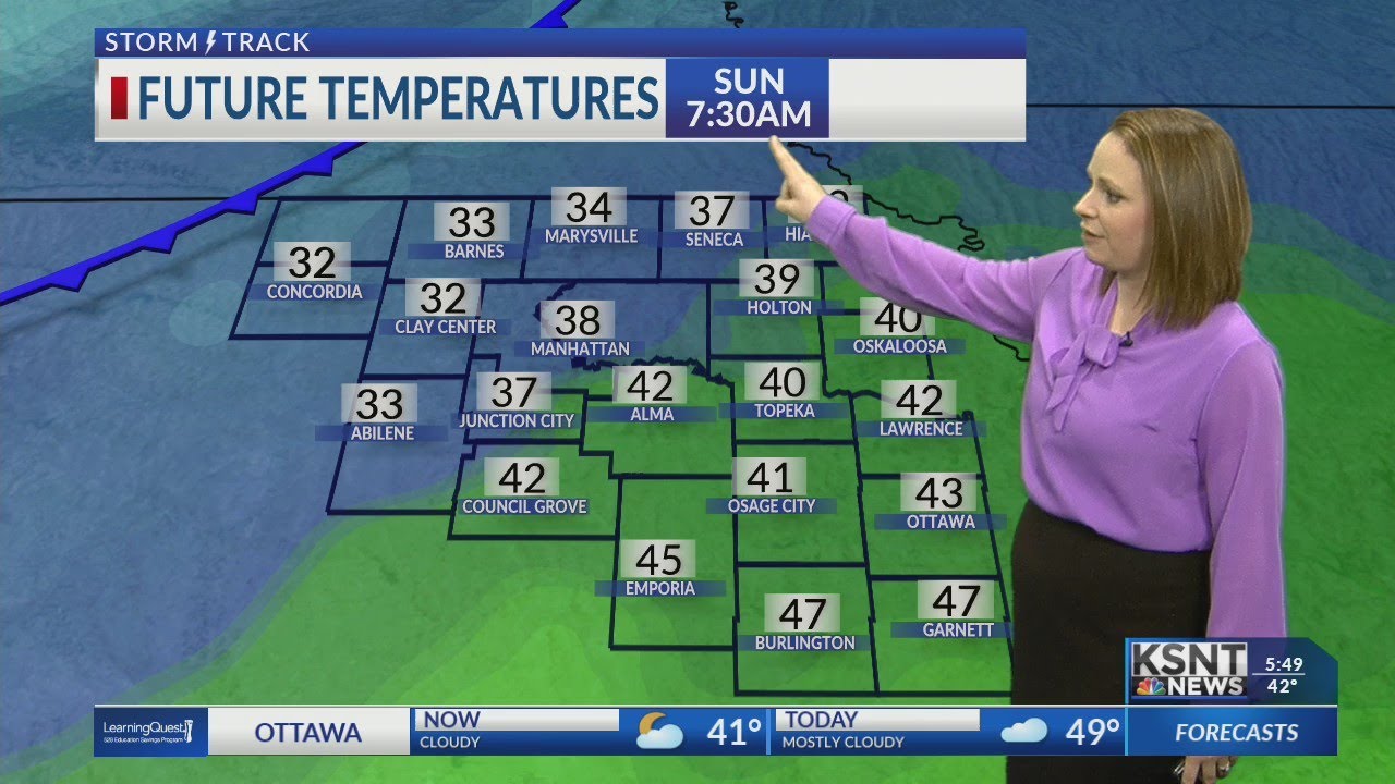 Cold Front Moves Through Today - YouTube