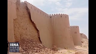 نگرانی از ریزش دیوار قلعه بلقیس دومین بنای خشتی ایران