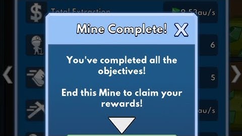 idle miner tycoon completing mainland level1 | maxed out all mines | earning 100 gem | super manager