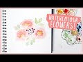 Paint With Me: Watercolor Peony Bouquet (Beginner Flower Tutorial)