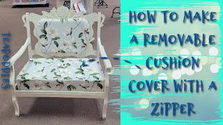 How to Make a Removable Cushion Cover with Zipper
