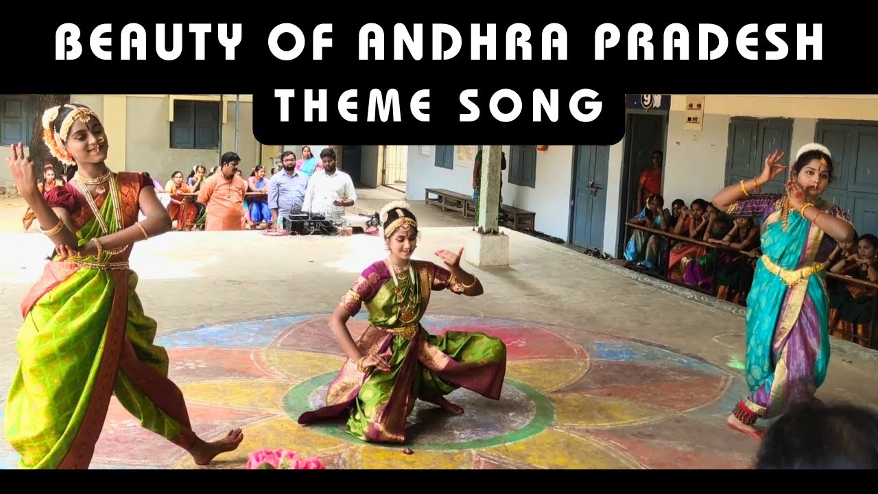 Beauty of Andhra Andhra Pradesh Theme Song Bharatanatyam Dance Cover By Meghana Lahari  Nithiya