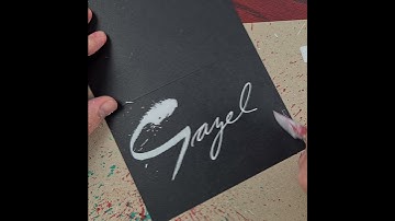 Satisfying Splatter Calligraphy Name Request - Gazel