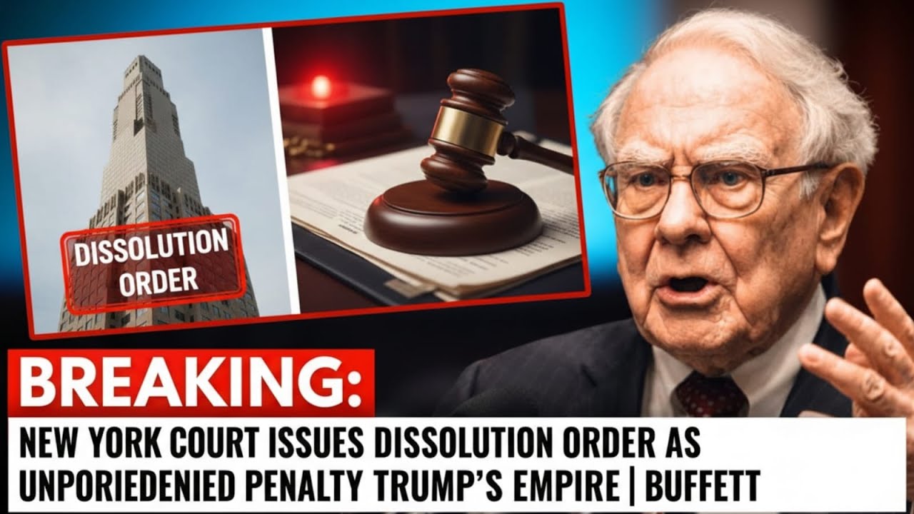 BREAKING New York Court Issues Dissolution Order as Unprecedented Penalty Hits Trump's Empire  Buffe