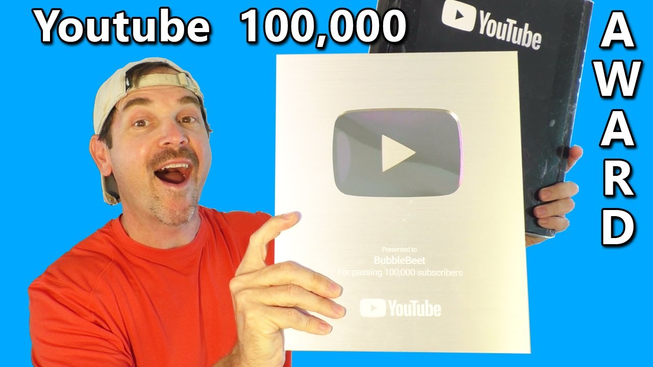 100,000 Subscribers Youtube Creator AWARD Notification How to collect