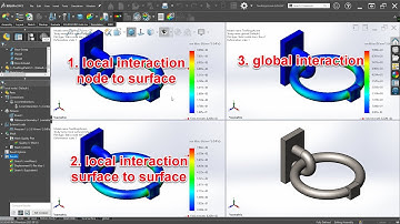 Solidworks Exercise #158 Use local interactions to define interactions between two rings